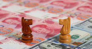 The RMB was heading to an exchange rate against the US dollar at around 7.2, as the tension between China and the US escalated