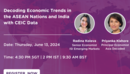 Webinar: Decoding Economic Trends in the ASEAN Nations and India with CEIC Data