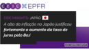 A alta da inflação no Japão justificou fortemente o aumento da taxa de juros pelo BoJ